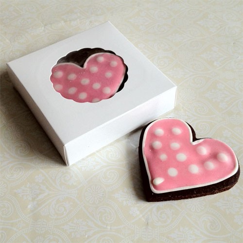White Cookie Boxes for 2-3 Cookies- 11cm X 2.54cm ($1.20pc x 25 units)