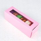 6 Pink Window Macaron Boxes($1.60/pc x 25 units)